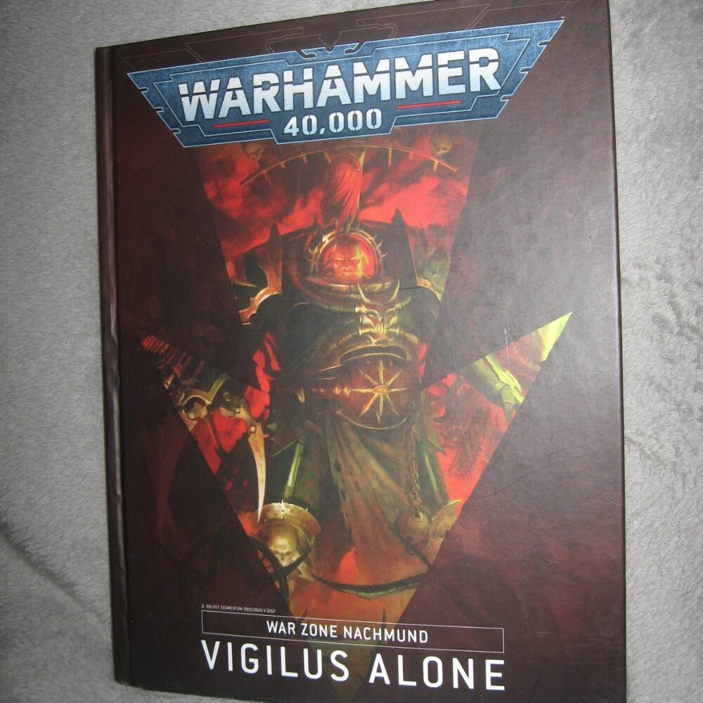 Warhammer Hardcover Book 40,000 40K War Zone Nachmund: Vigilus Alone 2409A7